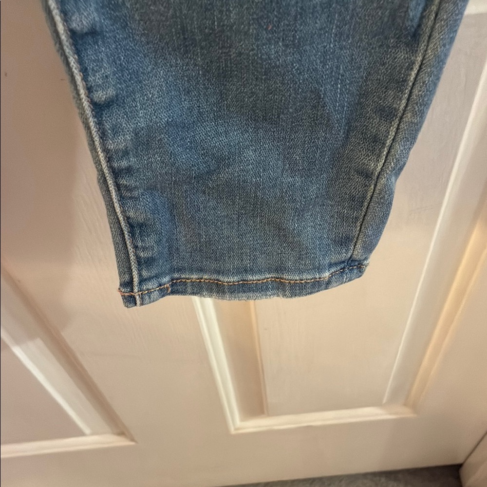American Eagle 🥳HP🥳Outfitters Blue Skinny Distressed Jeans - Picture 6 of 12